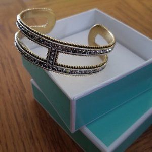 Lucky Brand Crystal Pave Cuff Bracelet